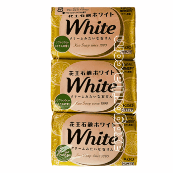Kao White Beauty Citrus Scent Soap 3Pcs 130g